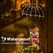 Christmas Decorations Lights Outdoor, 2.8FT Christmas Parachute Lights with Santa Claus, Waterproof 8 Modes Hanging Multicolor Xmas Light - Holiday Decorative Light for Indoor Eave Roof